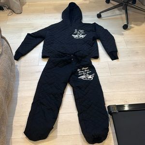 Boys lie quilted set OS top Medium bottom